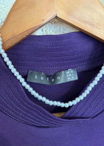 Mor Kolsuz Midi Elbise - Görsel 2