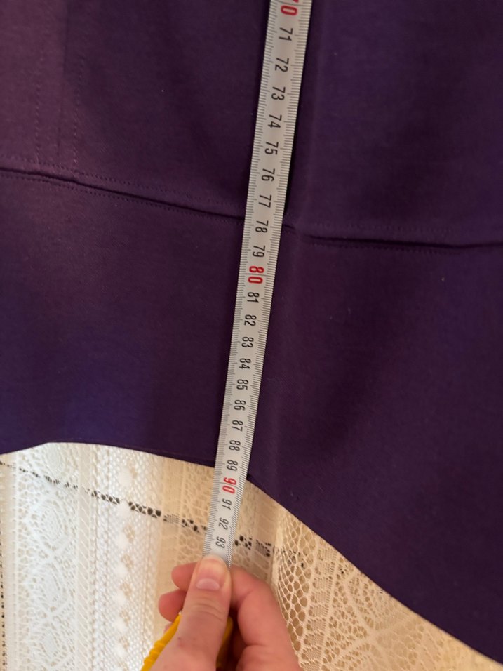 Mor Kolsuz Midi Elbise - Görsel 5