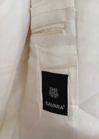 Beyaz Erkek Takım Elbise, Normal Boy, Düğmeli - Görsel 8