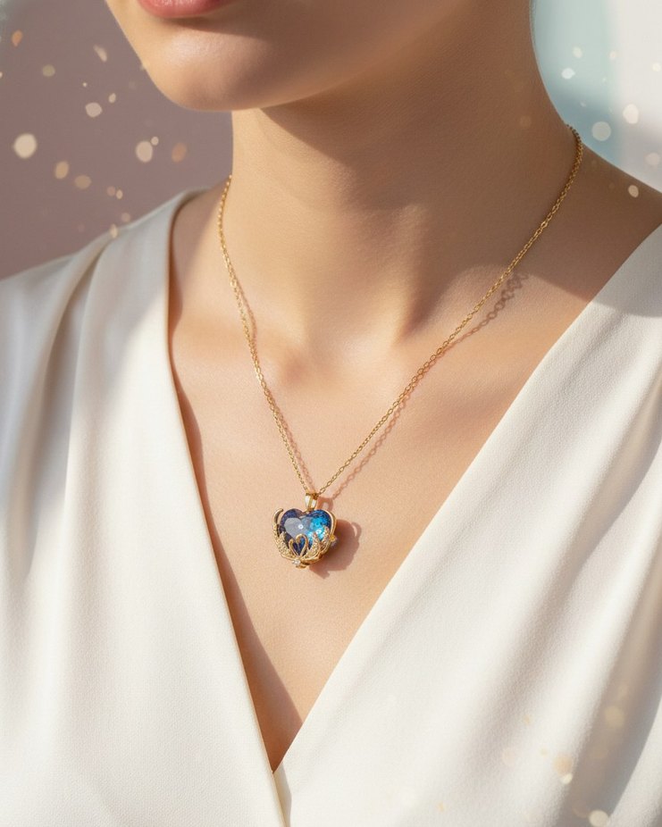 Renkli Zincir Detaylı Mini Bohem Kolye - Görsel 2