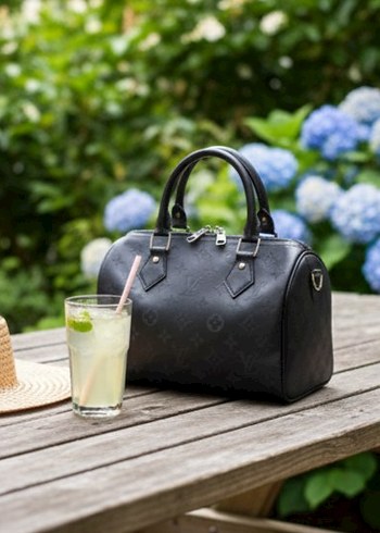 Klasik Siyah Deri Kadın El Çantası - Görsel 3