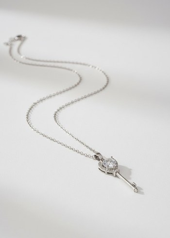 Renkli Taşlı Modern Klasik Kadın Kolye - Görsel 2