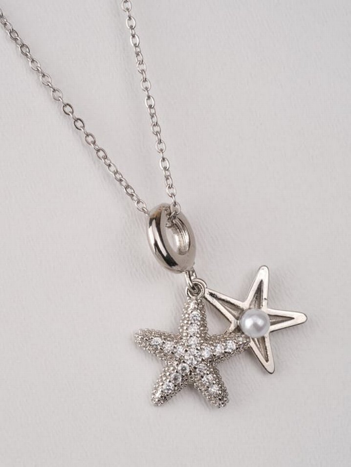 Mini İşlemeli Boncuklu Kadın Kolye - Görsel 5