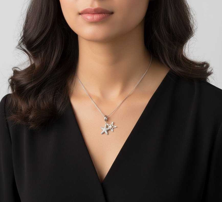 Mini İşlemeli Boncuklu Kadın Kolye - Görsel 4