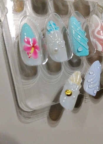 Pastel Çok Renkli Tırnak Süslemeleri - Görsel 2