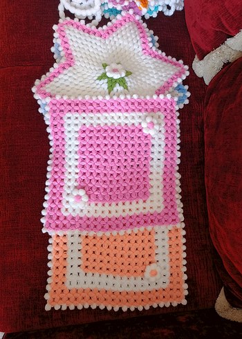 70 adet Renkli Örgü Banyo Süngeri Seti lif - Görsel 2