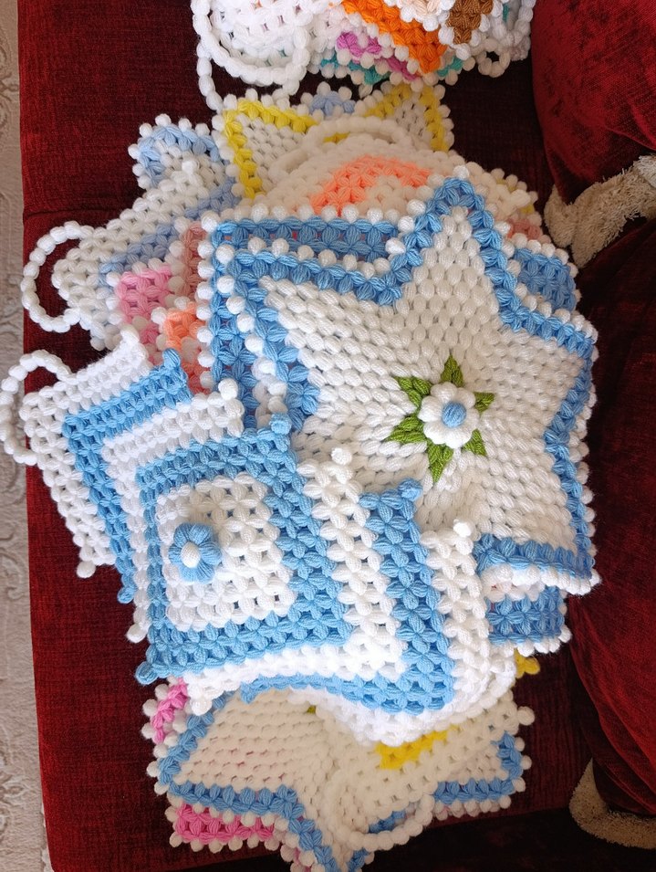 70 adet Renkli Örgü Banyo Süngeri Seti lif - Görsel 4