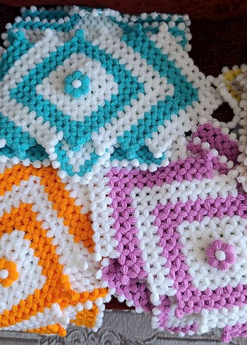 lif Takımı Renkli Yıldız ve Kare Tasarımlı Banyo Kesesi - Görsel 6