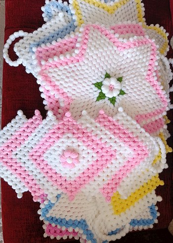 lif Takımı Renkli Yıldız ve Kare Tasarımlı Banyo Kesesi - Görsel 2