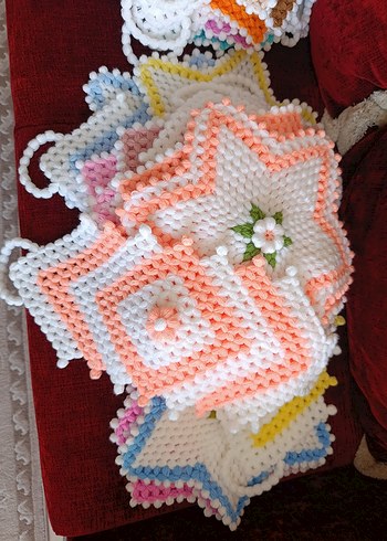 lif Takımı Renkli Yıldız ve Kare Tasarımlı Banyo Kesesi - Görsel 3