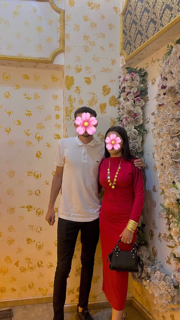 Kırmız  Bohem Yüksek Yakalı Midi Elbise - Görsel 2