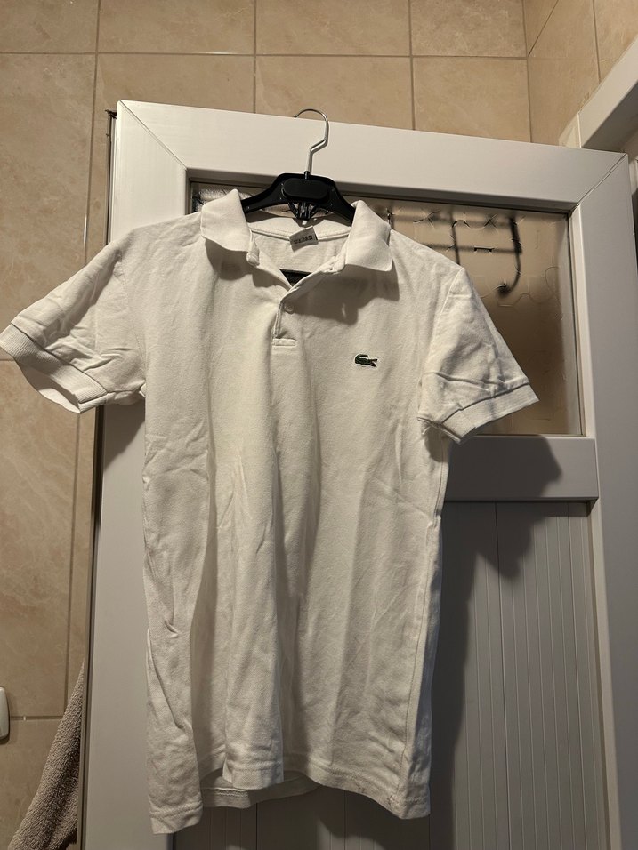 Beyaz Kısa Kollu Erkek Polo Tişört - Görsel 2