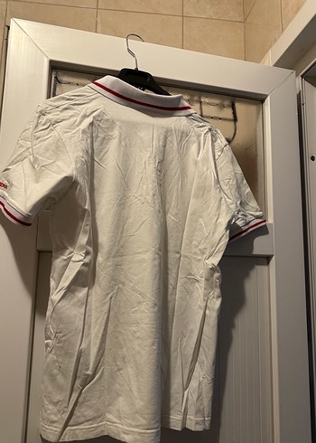 Beyaz Ferrari Baskılı Kısa Kollu Polo Tişört - Görsel 2