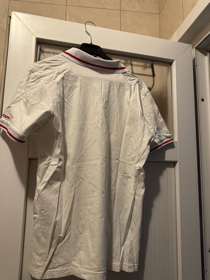 Beyaz Ferrari Baskılı Kısa Kollu Polo Tişört - Görsel 2