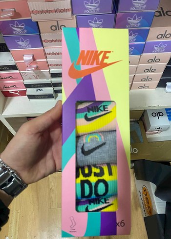 Adidas & Nike 6'li çorap  - Görsel 2