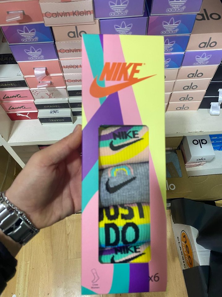Adidas & Nike 6'li çorap  - Görsel 2