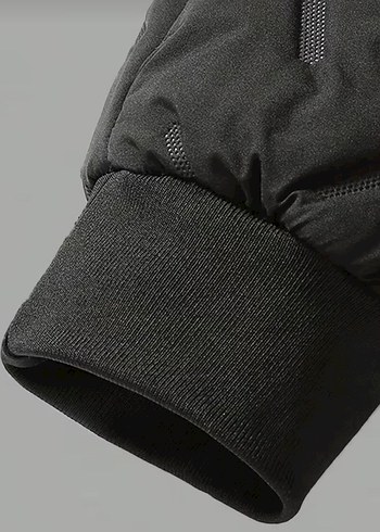 Erkek Siyah Kapüşonlu Fermuarlı Polar Takım - Görsel 6