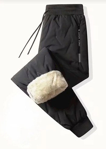 Erkek Siyah Kapüşonlu Fermuarlı Polar Takım - Görsel 3