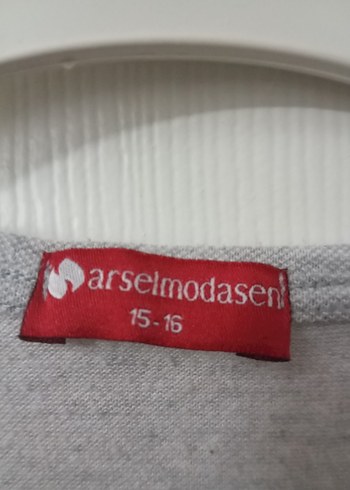 Kız Çocuk Gri Kısa Kollu Pamuklu Tişört - Görsel 2