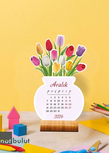 Çiçekli 2026 Takvimlik - Görsel 2
