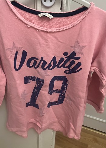 Kız Çocuk Pembe Uzun Kollu Baskılı Tişört - Görsel 2