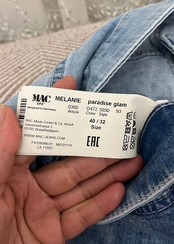 Kadın Mavi Denim Midi Şort - Görsel 2