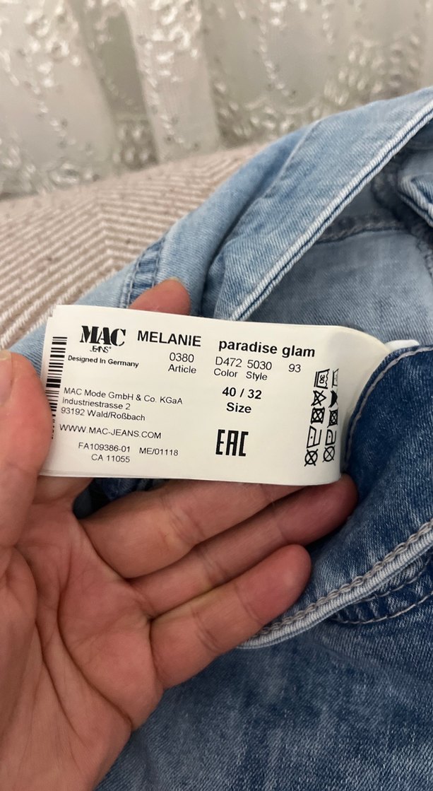 Kadın Mavi Denim Midi Şort - Görsel 2