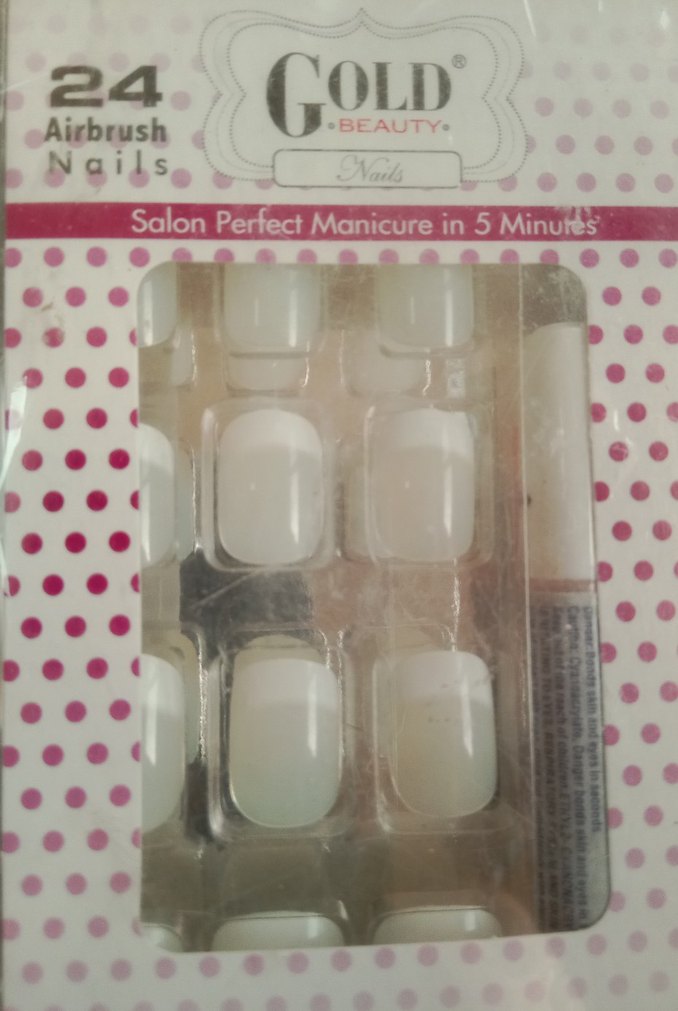 Beyaz french takma Tırnak Seti 24 Parça - Görsel 4