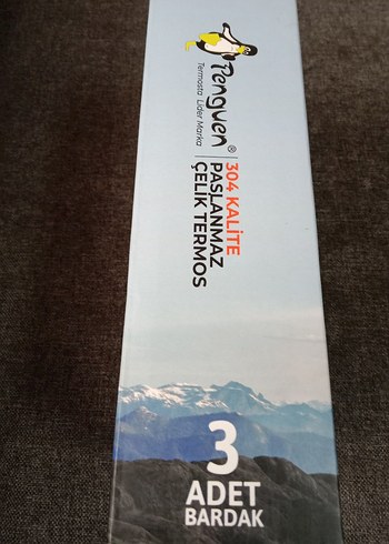 Penguen 304 Kalite Paslanmaz Çelik Termos Seti - Görsel 9