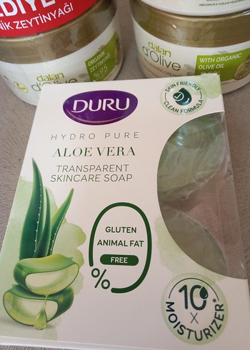 Duru Aloe Vera Sabun 2 li ve Organik Zeytinyağlı 4 lü yeni Krem - Görsel 3