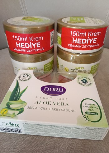 Duru Aloe Vera Sabun 2 li ve Organik Zeytinyağlı 4 lü yeni Krem - Görsel 10