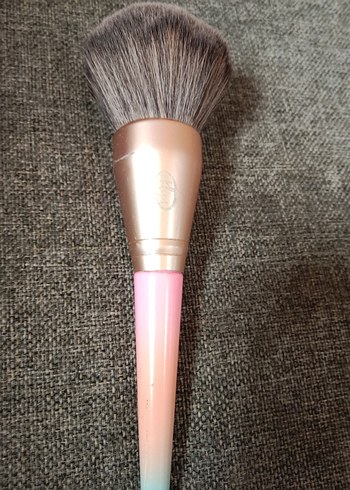 Pembe Saplı Gri pudra Makyaj Fırçası - Görsel 5