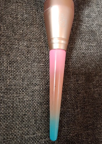 Pembe Saplı Gri pudra Makyaj Fırçası - Görsel 6