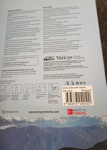 Penguen 304 Kalite Paslanmaz Çelik Termos Seti - Görsel 9