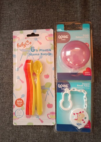 3 lü wee baby bebek gereçleri - Görsel 5