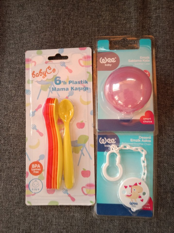3 lü wee baby bebek gereçleri - Görsel 5