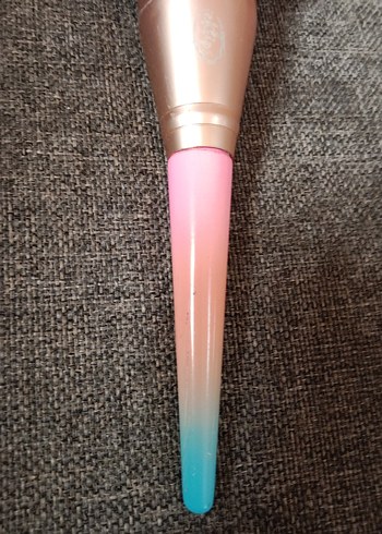 Pastel renkli büyük pudra makyaj fırçası - Görsel 5