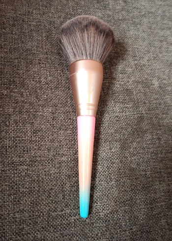 Pastel renkli büyük pudra makyaj fırçası - Görsel 4