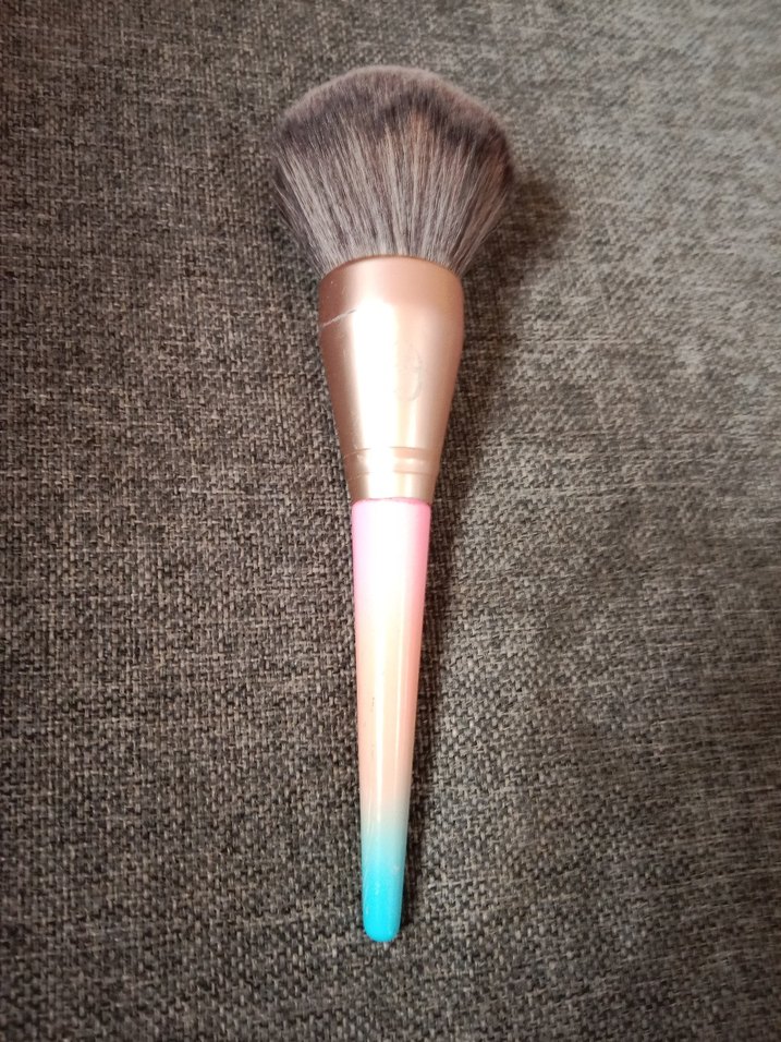 Pastel renkli büyük pudra makyaj fırçası - Görsel 4