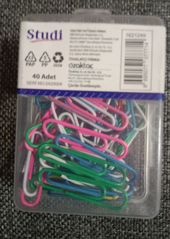 Studi 33mm Renkli Ataş 40 Adet - Görsel 2