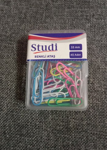 Studi 33mm Renkli Ataş 40 Adet - Görsel 3