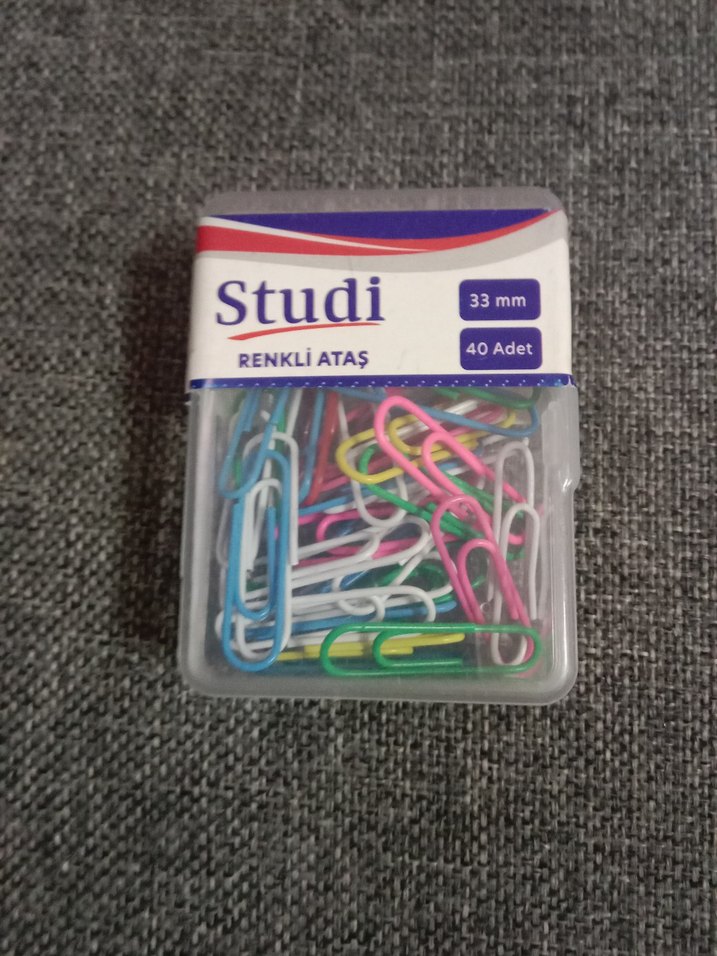 Studi 33mm Renkli Ataş 40 Adet - Görsel 3