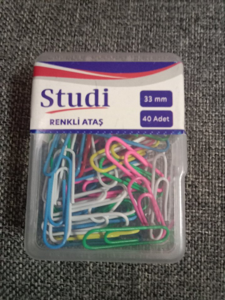 Studi 33mm Renkli Ataş 40 Adet - Görsel 5