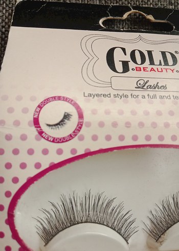 Gold Beauty Altın Renk Takma Kirpik - Görsel 3