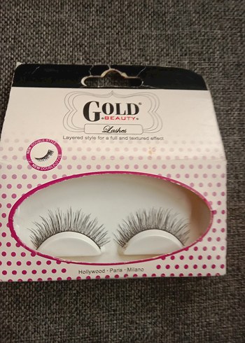 Gold Beauty Altın Renk Takma Kirpik - Görsel 8