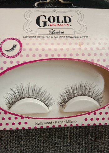 Gold Beauty Altın Renk Takma Kirpik - Görsel 7