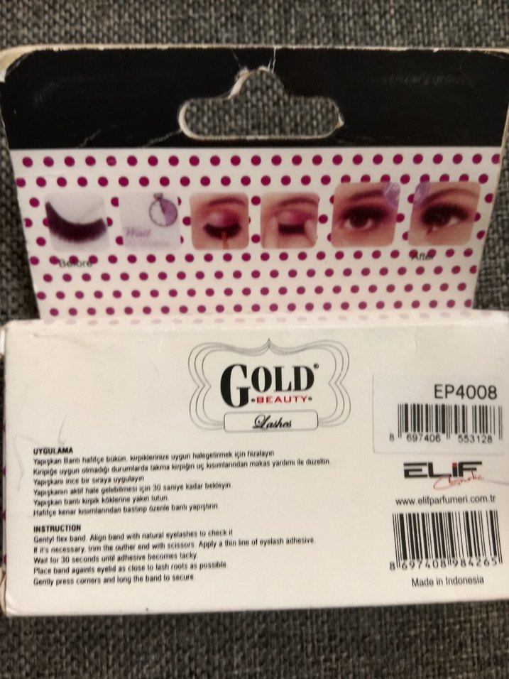 Gold Beauty Altın Renk Takma Kirpik - Görsel 5