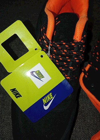 Turuncu siyah 36 Bağcıklı kadın Outdoor Ayakkabı - Görsel 4