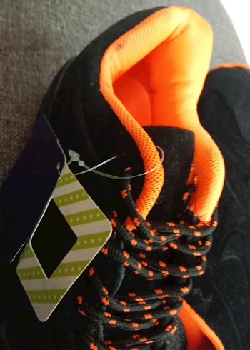 Turuncu siyah 36 Bağcıklı kadın Outdoor Ayakkabı - Görsel 2