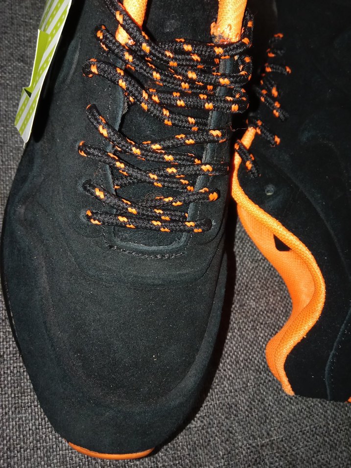 Turuncu siyah 36 Bağcıklı kadın Outdoor Ayakkabı - Görsel 3